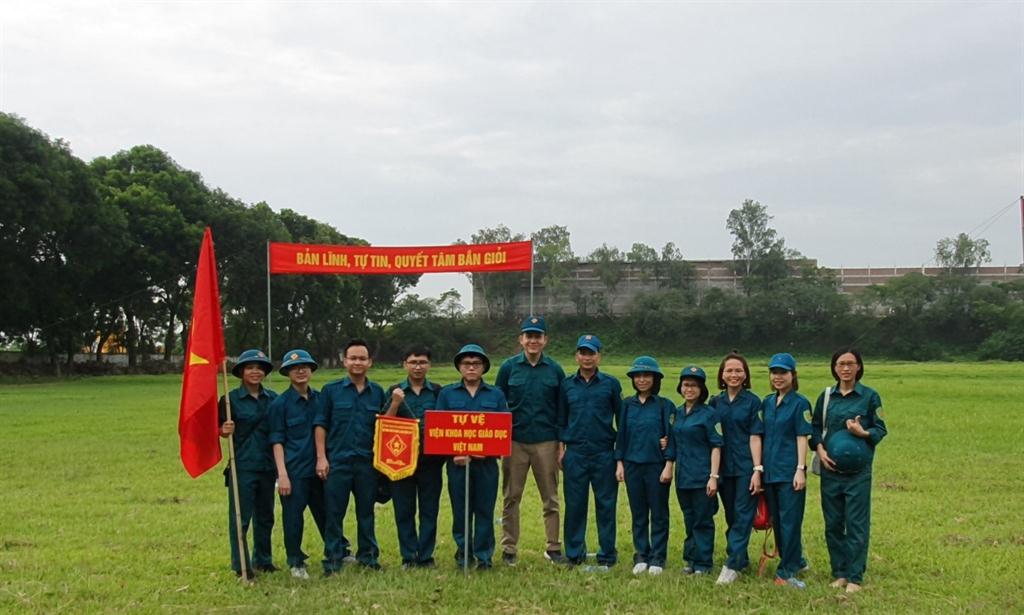 Trung đội Tự vệ Viện Khoa học Giáo dục Việt Nam tham gia Hội thao Quốc phòng lực lượng Dân quân tự vệ quận Hoàn Kiếm năm 2019